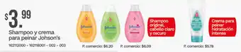 Johson's shampoo y crema para peinar