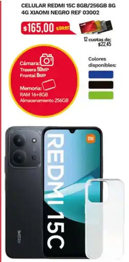 Tia Redmi 15c celular oferta