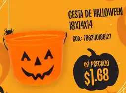 Akí Cesta de halloween oferta