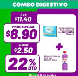 Farmacias SanaSana Enterogermina plus 4 billones suspensión oral oferta