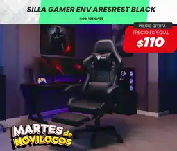 Novicompu Env silla gamer aresrest black oferta