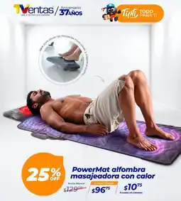 TVentas Powermat alfombra masajeadora con calor oferta