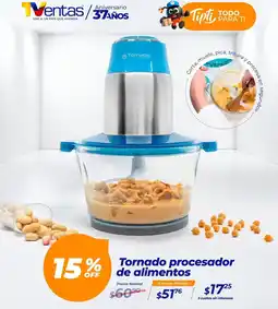 TVentas Tornado procesador de alimentos oferta