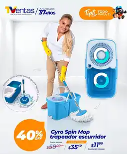 TVentas Gyro spin mop trapeador escurridor oferta