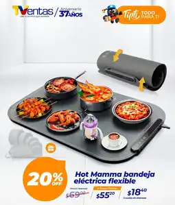 TVentas Hot mamma bandeja eléctrica flexible oferta