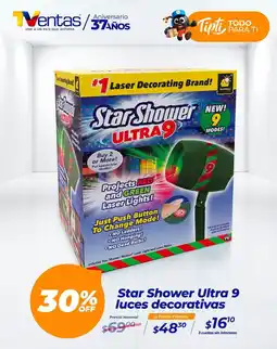 TVentas Star shower ultra 9 luces decorativas oferta