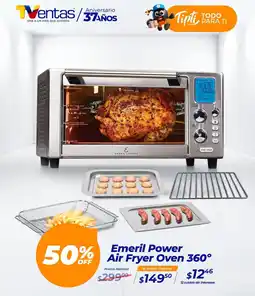 TVentas Emeril power air fryer oven 360° oferta