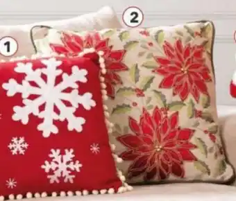 Cojín flor navideña
