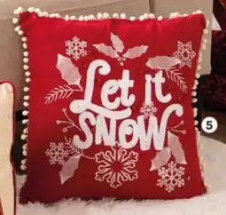 Pycca Let it snow cojín rojo oferta