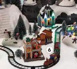 Pycca Escenario 7 casita santa navideño con luces oferta