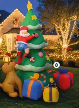 Pycca Inflable de santa con perro oferta