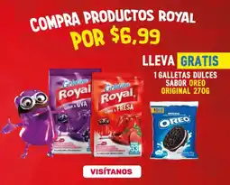 Akí Royal gelatina + Oreo galletas oferta