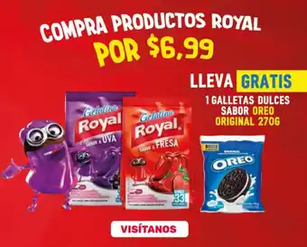 Akí Royal gelatina + Oreo galletas oferta