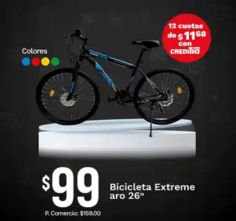 Extreme bicicleta aro 26"