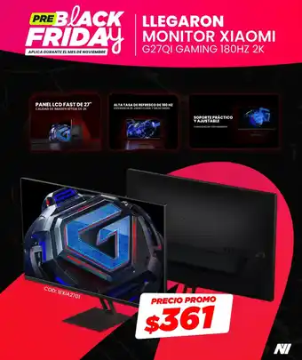 Xiaomi monitor G27QI Gaming 180 Hz 2K