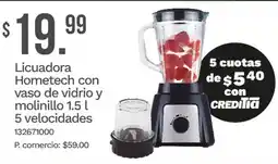 Tia Hometech licuadora con vaso de vidrio y molinillo oferta
