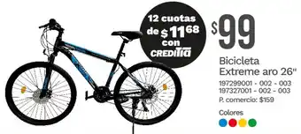 Bicicleta extreme aro 26"