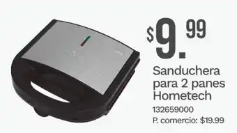 Hometech sanduchera para 2 panes
