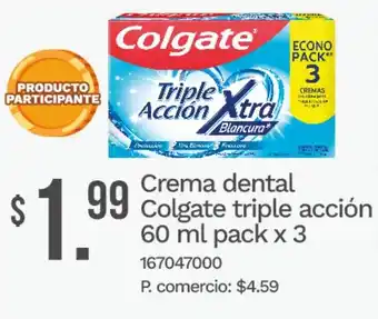 Colgate crema dental triple acción