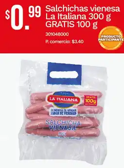 Tia La italiana salchichas vienesa oferta