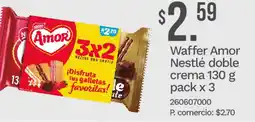 Tia Nestlé waffer amor doble crema oferta