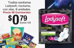 Mi Comisariato Ladysoft toallas sanitarias nocturna, con alas oferta
