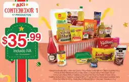 Akí Aki contenedor 1 oferta