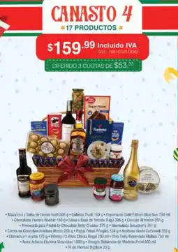 Akí Canasto 4 oferta