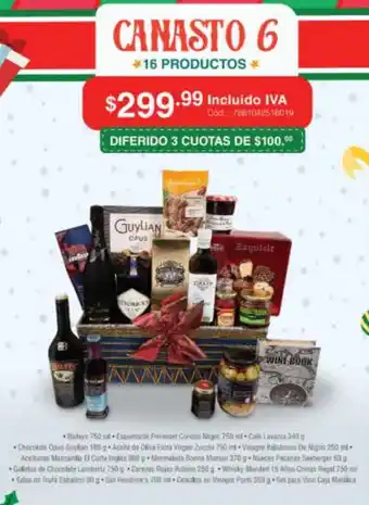 Akí Canasto 6 oferta