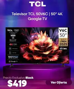 TVentas Tcl televisor 50V6C 50" 4k oferta