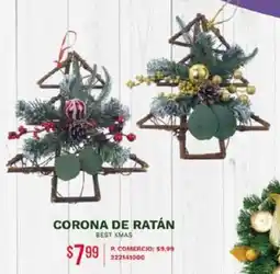 Tia Corona de ratán best xmas oferta
