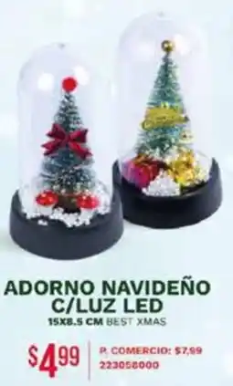 Tia Adorno navideño c/luz led oferta