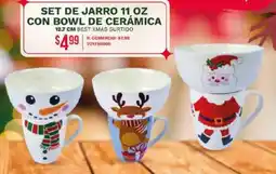 Tia Set de jarro con bowl de cerámica oferta