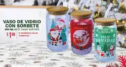 Tia Vaso de vidrio con sorbete oferta