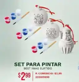 Tia Set para pintar best xmas surtido oferta