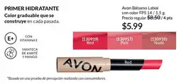AVON Avon bálsamo labial con color FPS 14 oferta