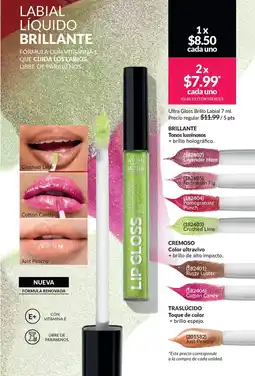AVON Ultra gloss brillo labial oferta