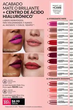 AVON Labial hydramatic shine 13 FPS oferta