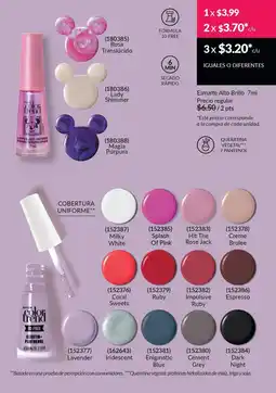 AVON Esmalte alto brillo oferta