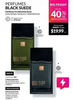 AVON Black suede real/dark oferta