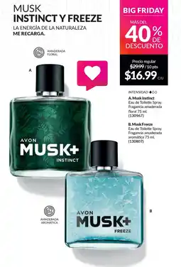 AVON Musk instinct/freeze oferta