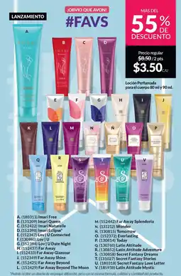 AVON Loción perfumada para el cuerpo oferta