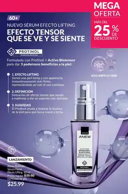 AVON Avon anew platinum sérum facial efecto lifting oferta