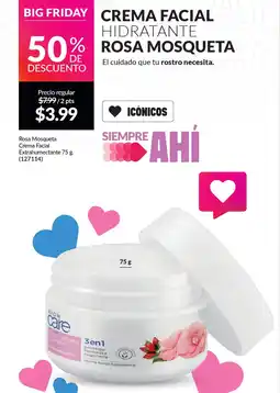 AVON Rosa mosqueta crema facial extrahumectante oferta