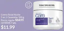 AVON Avon crema facial noche 5 en 1 ceramidas oferta