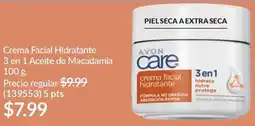 AVON Avon crema facial hidratante 3 en 1 aceite de macadamia oferta