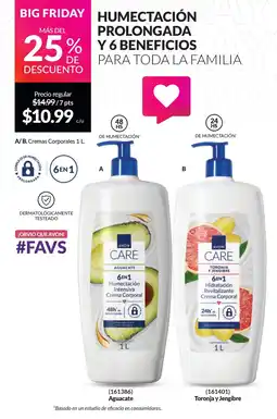AVON Avon care humectación prolongada y 6 beneficios oferta