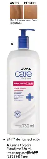 AVON Avon care crema corporal extrafirme oferta