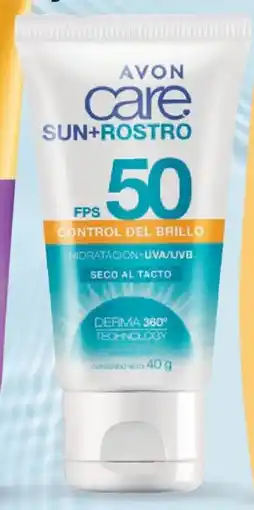 AVON Protector solar hidratante rostro control de brillo fps 50 oferta