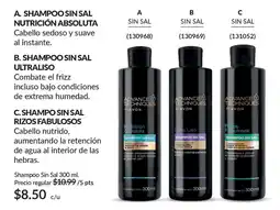 AVON Avon advance techniques shampoo sin sal oferta